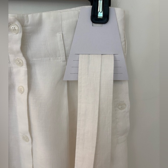 Brochu Walker white linen Teagan skirt - Picture 8 of 11